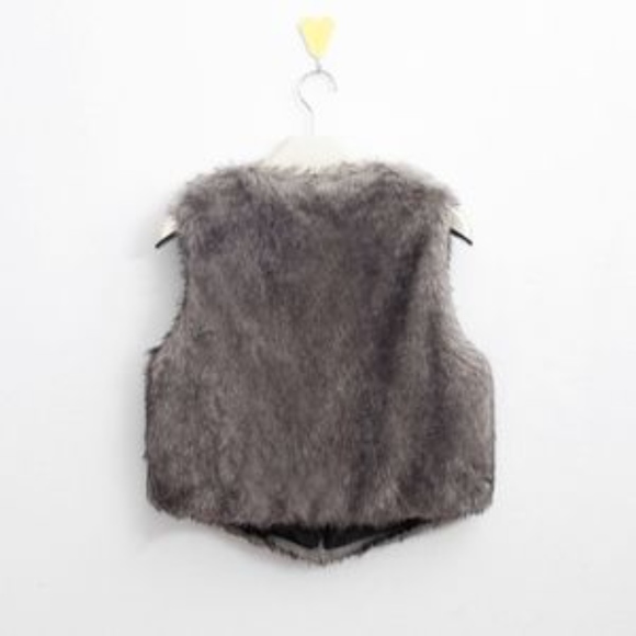 Faux Fur Long Hair Vest - Picture 3 of 3